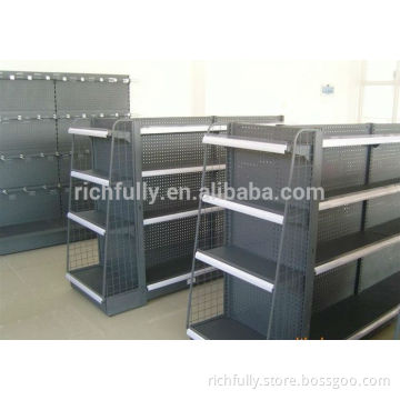 Portable metal wire shelf for store, wire mesh shelf, grocery store shelf